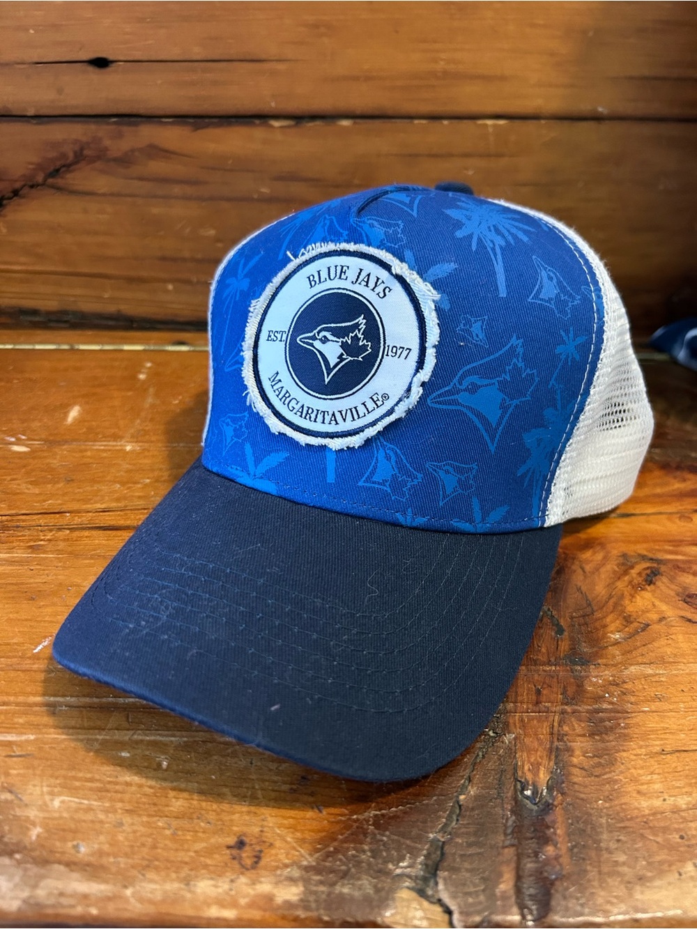 Toronto Blue Jays Blue Trucker Cap - Margaritaville Patch